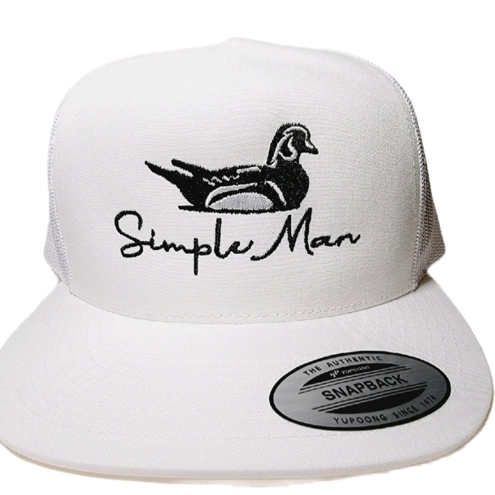 Simple Man Mallard Flat Bill Snapback Adjustable Direct Embroidered…